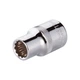 Головка двенадцатигранник 1/2" 11 мм х 38 мм Intertool - изображение 1