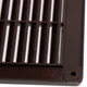 Накладная вентиляционная решетка Airroxy 350х350 brown (02-347) - изображение 3