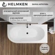 Ванна акриловая Helmken Marbella Lux 170x75 см (80239365AA) комплект 3 в 1: правосторонняя ванна, ножки, Черная фронтальная панель - изображение 2