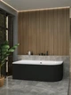 Ванна акриловая Helmken Marbella Lux 160x75 см (77387F9M65) комплект 3 в 1: левосторонняя ванна, ножки, Черная фронтальная панель - изображение 15