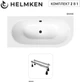 Ванна акриловая Helmken Marbella Lux 150x75 см (03255X36Y8) комплект 2 в 1: левосторонняя ванна, ножки - изображение 17