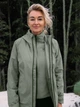 Куртка демисезонная с капюшоном женская Jack Wolfskin Moonrise 3In1 Jkt W 1115621-4137 M Серо-зеленая (4064886308939) - изображение 8