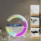 Лампа-нічник з бездротовою зарядкою, Bluetooth-колонкою, 9 режимів освітлення G-Smart RGB - изображение 2