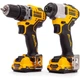 Набір електроіструментів DeWALT 2 од. 12 В XR Li-lon, вага 5.1 кг, кейс TSTAK, 2 АКБ та ЗП (DCK2110L2T) - зображення 2