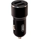 Зарядний пристрій XO CC30 Metal Car Charger Black (XO-CC30-BK) - зображення 1