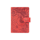 Шкіряний портмоне для паспорта / ID документів HiArt PB-02/1-S18-1440-T005 Shabby Red Berry "Mehendi Art" - зображення 1