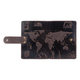 Шкіряний портмоне для паспорта / ID документів HiArt PB-03S/1-S19-1106-T002 Shabby Gavana Brown "7 wonders of the world" - зображення 2