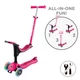 Самокат з сидінням 3 в 1 Globber GO-UP Sporty Lights Fuchsia від 15 місяців до 7 років (452-610-4 S) - зображення 2