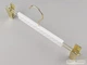 Плечики вешалки Hanger SPW32 32 см белого цвета пластмассовые с прищепками для брюк и юбок - изображение 2