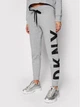ЖІночі спортивні штани DKNY, сірого кольору, з написом, розмір L - изображение 1