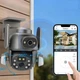 Уличная поворотная Wi-fi камера DOUL CAM Q-821 с двумя объективами 9163 - изображение 5