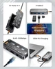 Док-станція Asometech 10-в-1 (PD 100W, 3×USB 3.0 5 Гбіт/с, LAN 1 Гбіт/с, SD/TF, VGA 1080p, HDMI 4K, 3.5 мм аудіо) - зображення 7