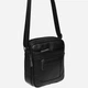 Сумка кросс-боди через плечо мужская из натуральной кожи Laras K10223-black Черная (ROZ6400008840) - изображение 9
