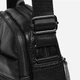 Сумка кросс-боди через плечо мужская из натуральной кожи Laras K10223-black Черная (ROZ6400008840) - изображение 12