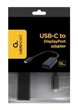 Переходник Cablexpert USB3.1 Type C - DisplayPort, 0.15 м, Black (A-CM-DPF-01) - изображение 2