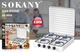 Газовая плита на 4 конфорки настольная Sokany SK-6004 Белая - изображение 2
