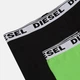 Труси-шорти Diesel Umbx-Korytwopack Boxer 2pack 00CGDH/RQARZ/E2000 XS Черный/Зеленый (8053837523992) - зображення 3