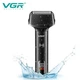 Аккумуляторная электробритва для бритья лица с USB и IPX5 VGR V-371 Pro Черный + Щеточка для очистки - изображение 4