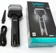 Аккумуляторная электробритва для бритья лица с USB и IPX5 VGR V-371 Pro Черный + Щеточка для очистки - изображение 5