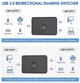 USB 3.0 свіч/перемикач для шарингу принтерів/сканерів на 2 роз'єми/порту Scanner Printer Sharing Switch світч Чорний - зображення 15