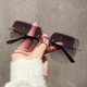 Очки солнцезащитные женские Серые с градиентом очки от солнца - изображение 1