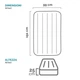 Надувной матрас Intex 64757 Classic Downy Airbed 191х99х25см - изображение 4