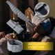 Набор IDEIA Man Maker Полуторное одеяло всесезонное 140х210 см и подушка 50х70 см серый антиаллергенный искусственный пух + маска для сна (4820227288540) - изображение 9