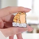 Значок (пин) BROCHE брошь бижутерия Жаба Toad You So оранжевый BRGV114388 - изображение 2
