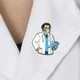 Значок (пін) BROCHE брошка біжутерія Медицина Лікар у масці різнокольорові BRGV114664 - зображення 5