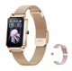 Смарт-часы женские Bakeey NX2 gold (тонометр, пульсоксиметр) 2 ремешка - изображение 1