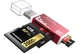 Картридер USB 2.0 4 in 1 MS/microSD/SDHC/T-Flash/M2 кардрідер Card Reader Метал корпус Чорний - зображення 3