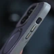 Захисний чохол TPU+PC Metal Buttons with MagSafe Carbon Ring для Apple iPhone 15 Pro (6.1") Сірий - изображение 4