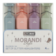 Набір із 4-х текст-маркерів MORANDI STYLE Glitter (рожевий, бузковий, оливковий, графітовий) MORANDI Glitter, 2-4.5 мм - изображение 1