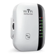 Беспроводной репитер усилитель сигнала Wi-Fi 300 Мбит/с 2.4G White (7 индикаторов) - изображение 1