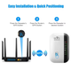 Беспроводной репитер, усилитель сигнала Wi-Fi 300 Мбит/с 2.4G, Black (7 индикаторов) - изображение 4