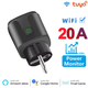 Смарт розетка Tuya Smart WiFi Head 20А з лічильником електроенергії 4400W Чорна - зображення 2