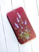 Чохол-книжка з малюнком для Apple iPhone XR Бордовий :: Гілочки лаванди (принт 266) - зображення 2