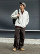 Толстовка на флисе, на молнии мужская Uniqlo 132371375 3XL Молочная (1159828893) - изображение 3