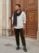 Толстовка на флисе, на молнии мужская Uniqlo 132371375 3XL Молочная (1159828893) - изображение 4