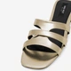 Женские шлепанцы Nine West 123AL1207-1 5905588564393 38 24.4 см Золотистые (5905588564447) - изображение 5