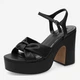 Женские босоножки Nine West WFA2634-1 5905588530473 39 25.1 см Черные (5905588530497) - изображение 2