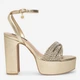 Женские босоножки Nine West WFA2736-1 5905588592556 39 24.7 см Золотистые (5905588592655) - изображение 1