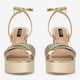 Женские босоножки Nine West WFA2736-1 5905588592556 39 24.7 см Золотистые (5905588592655) - изображение 3