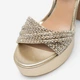 Женские босоножки Nine West WFA2736-1 5905588592556 39 24.7 см Золотистые (5905588592655) - изображение 5