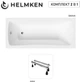 Ванна акриловая Helmken Luna 150x70 см (VE43734114) комплект 2 в 1: прямоугольная ванна, ножки - изображение 2
