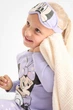 Піжама (кофта+штани+маска для сну) Мінні Маус бузкова Disney 98см (400099924) - зображення 3