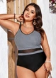 Женский Слитный купальник FS Lizzy Plus Size 1XL (52-54) Черный (7306) - изображение 1