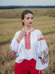 Вышиванка женская с узором Edelvika 143-24/00 S Белая (2100000670239) - изображение 1