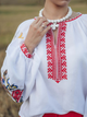 Вышиванка женская с узором Edelvika 143-24/00 S Белая (2100000670239) - изображение 3