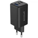 Сетевое зарядное устройство Proove Pocket GaN 65W 2Type-C + USB (WCPG65121201) Black - изображение 1